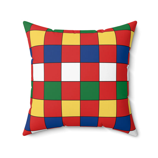 Seychelles Retro Check Cushion Pillow