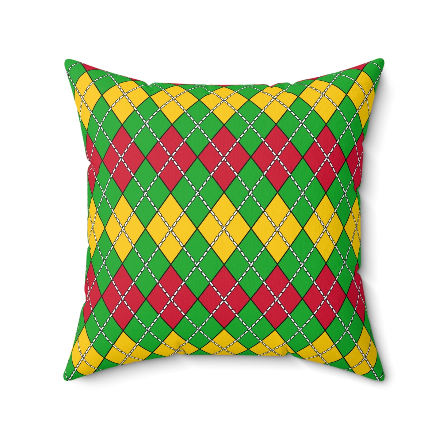 Sao Tome And Principe Retro Argyle Cushion Pillow