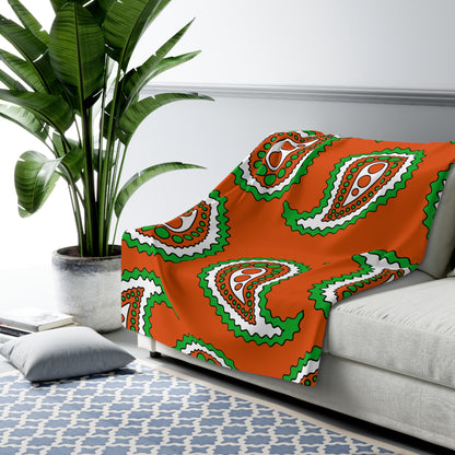 Niger Retro Paisley Blanket Throw