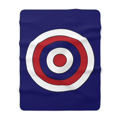 American Samoa Retro Target Blanket Throw