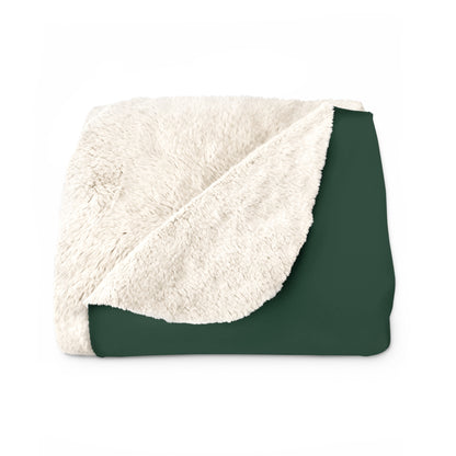 Dark Green, White Retro Target Blanket Throw