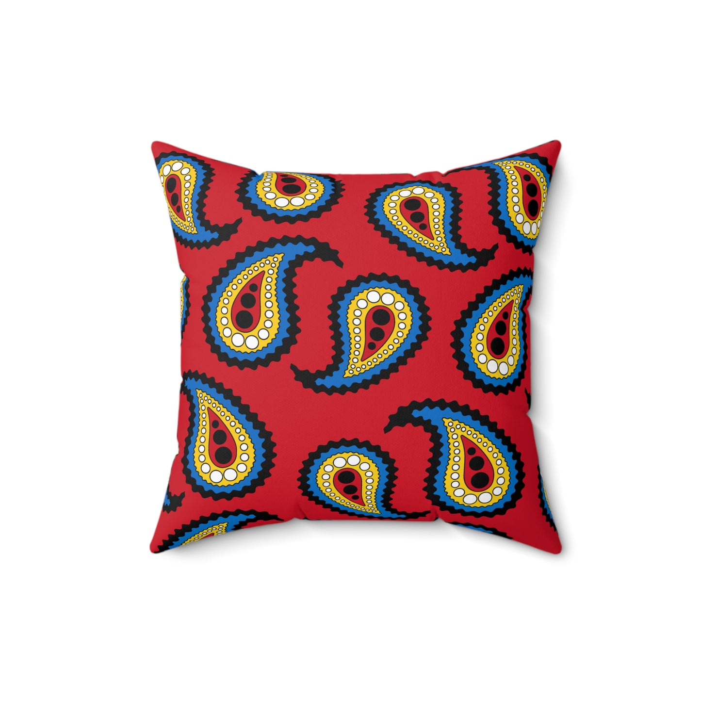 Antigua And Barbuda Retro Paisley Cushion Pillow