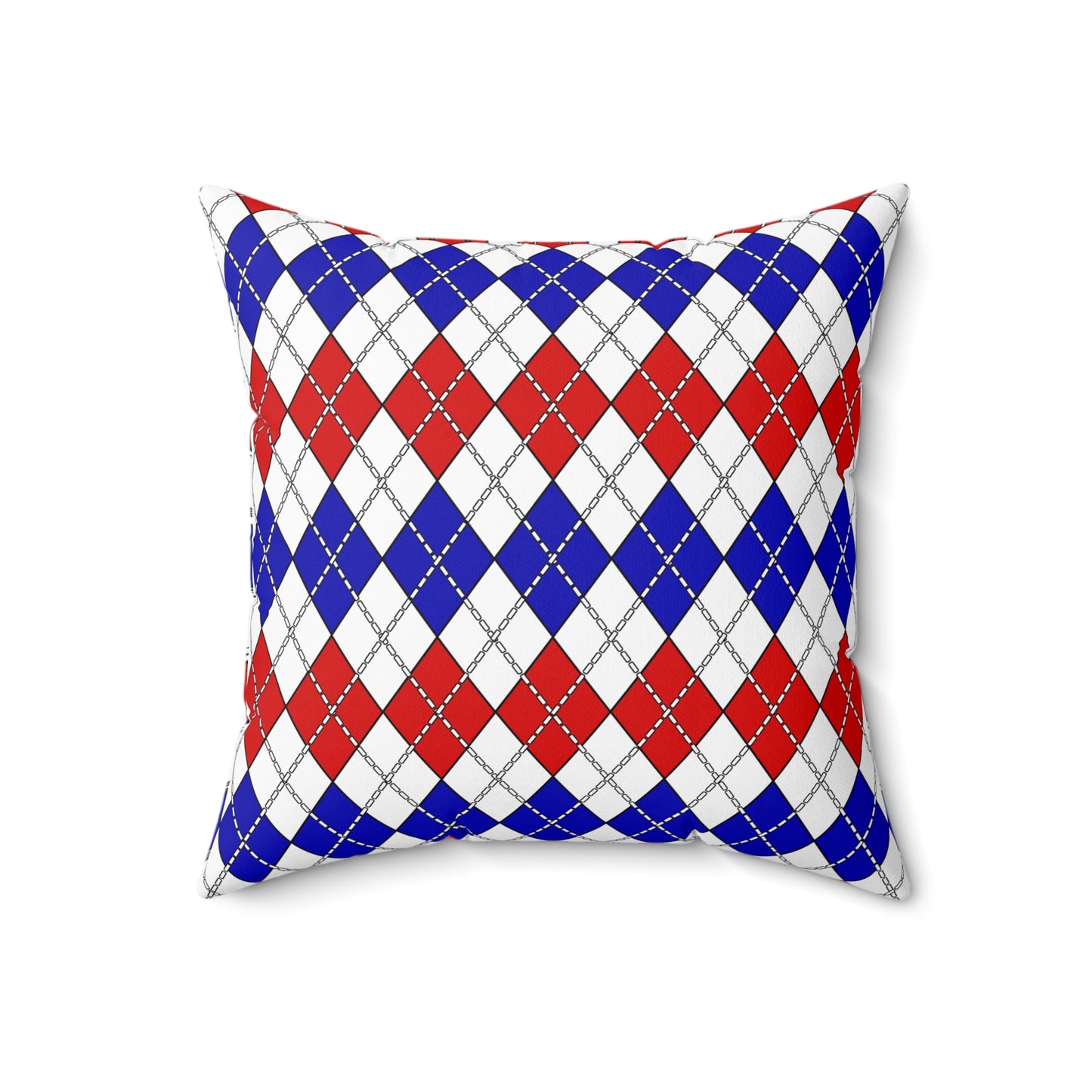 Costa Rica Retro Argyle Cushion Pillow