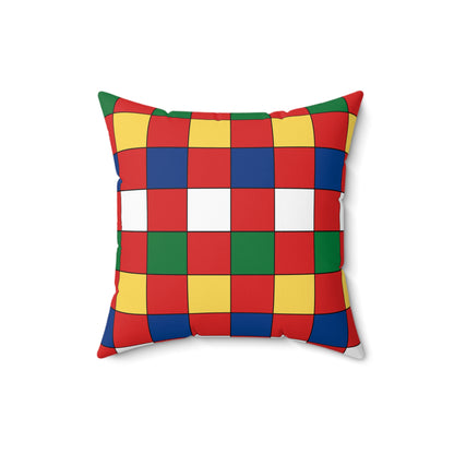Seychelles Retro Check Cushion Pillow