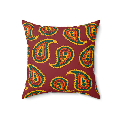 Sri Lanka Retro Paisley Cushion Pillow