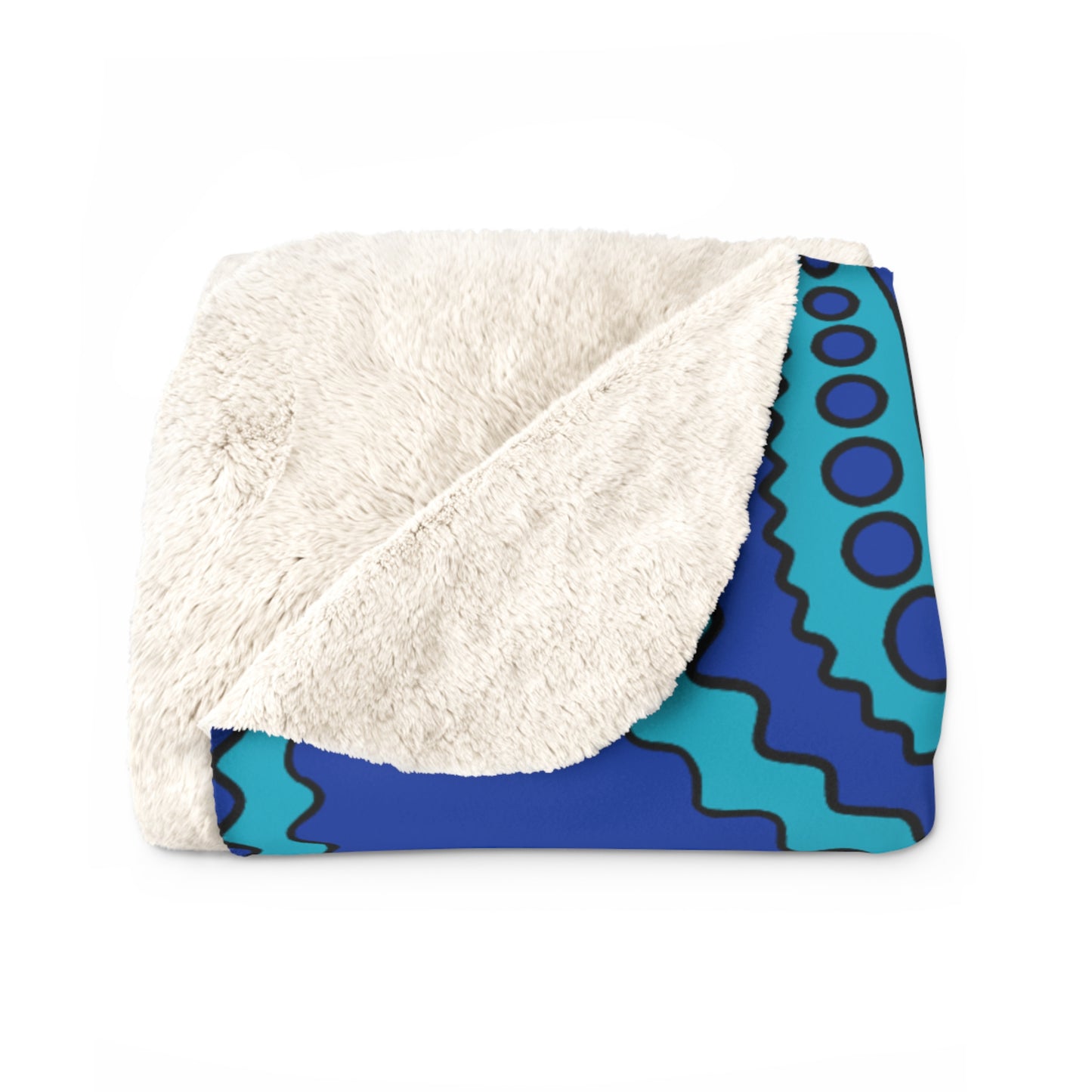 Pacific Islands Retro Paisley Blanket Throw