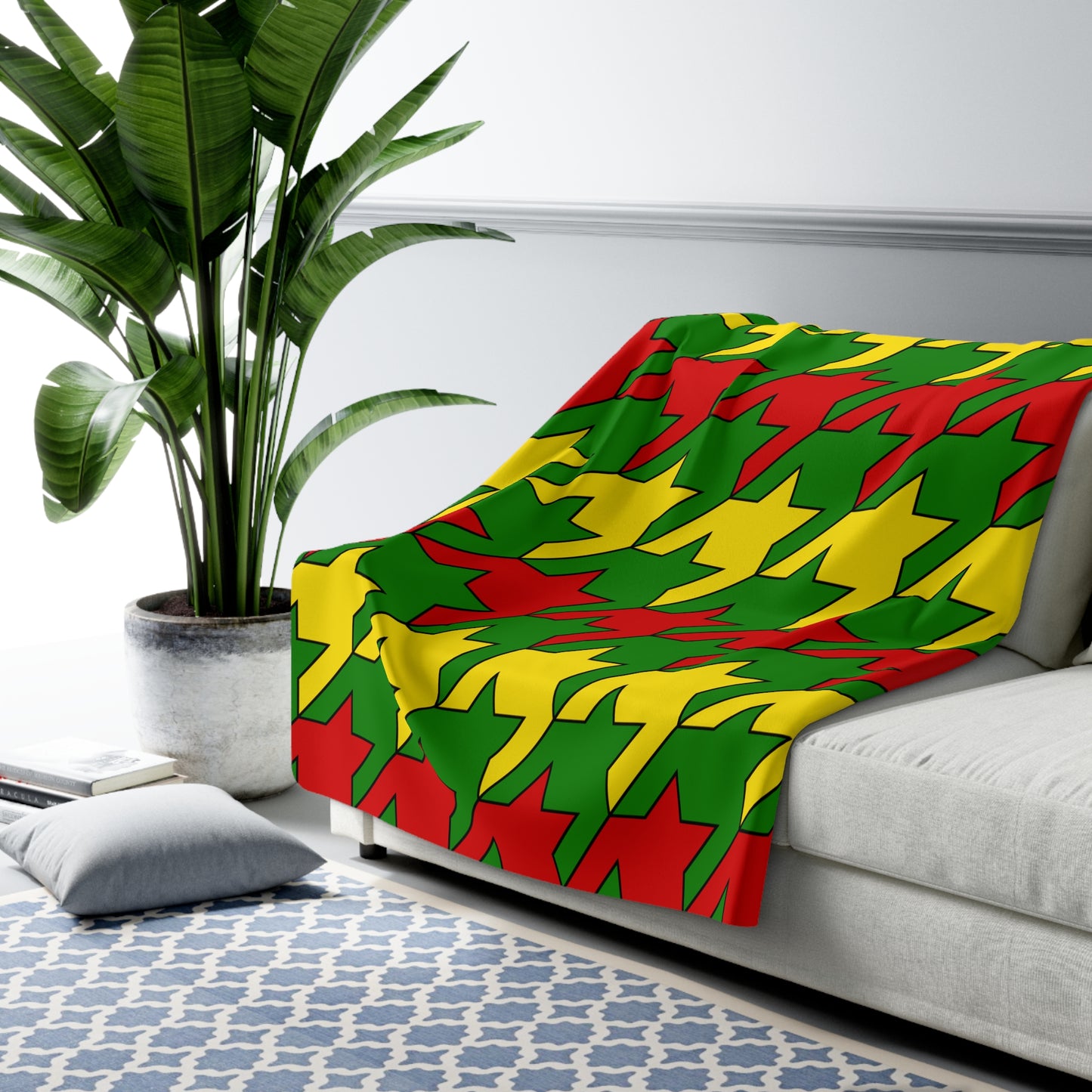 Togo Retro Houndstooth Blanket Throw