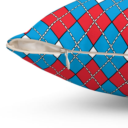 Luxembourg Retro Argyle Cushion Pillow