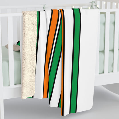 Ireland Retro Stripes Blanket Throw