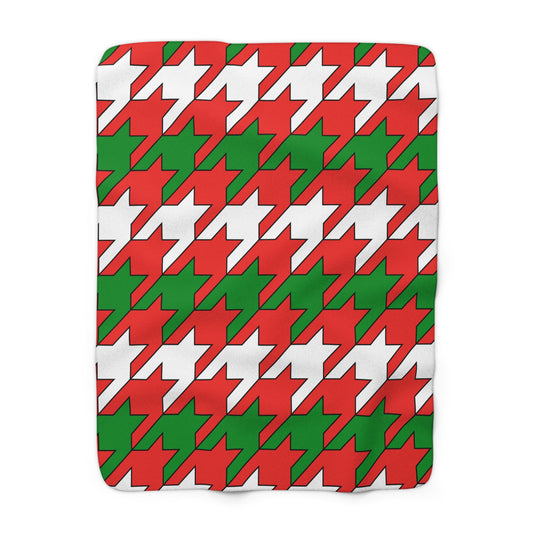 Oman Retro Houndstooth Blanket Throw