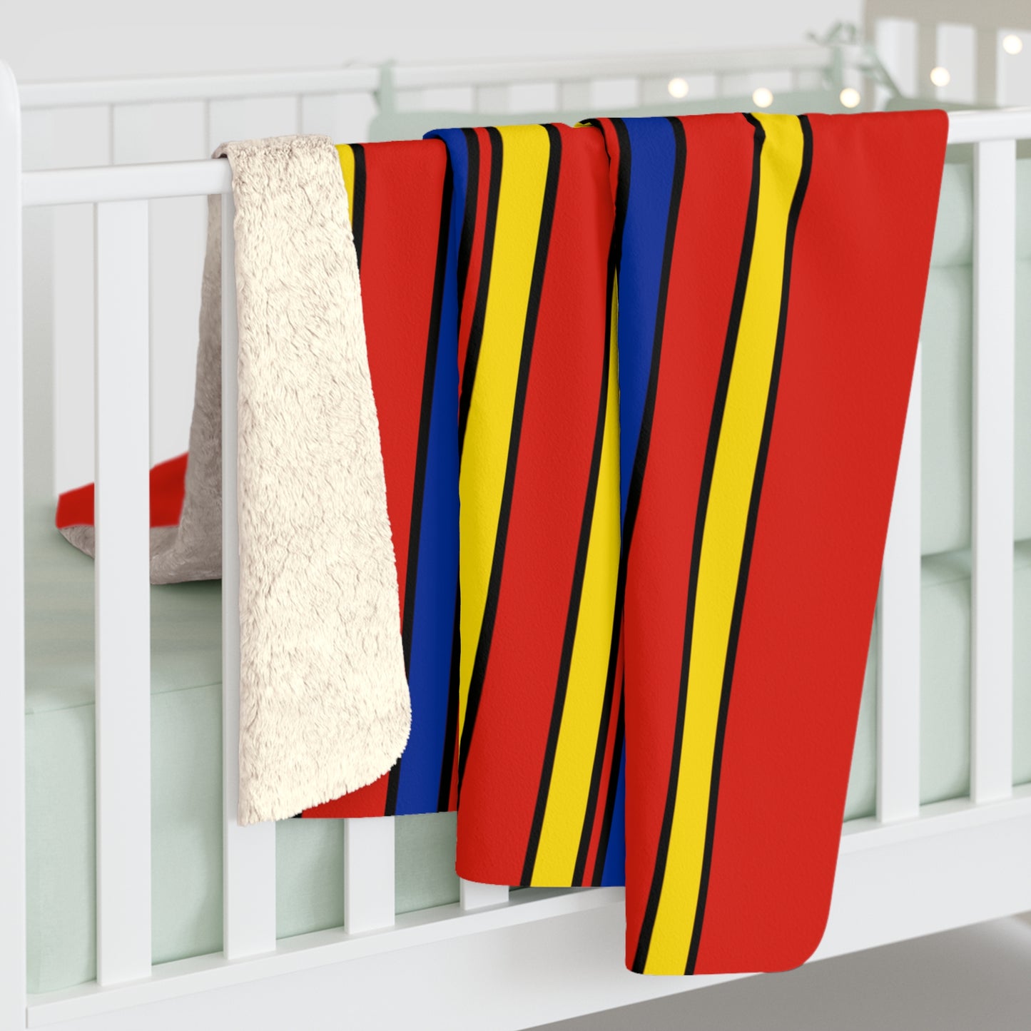 Romania Retro Stripes Blanket Throw