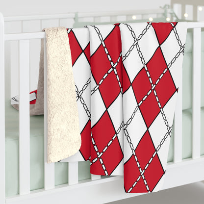 Jersey Retro Argyle Blanket Throw