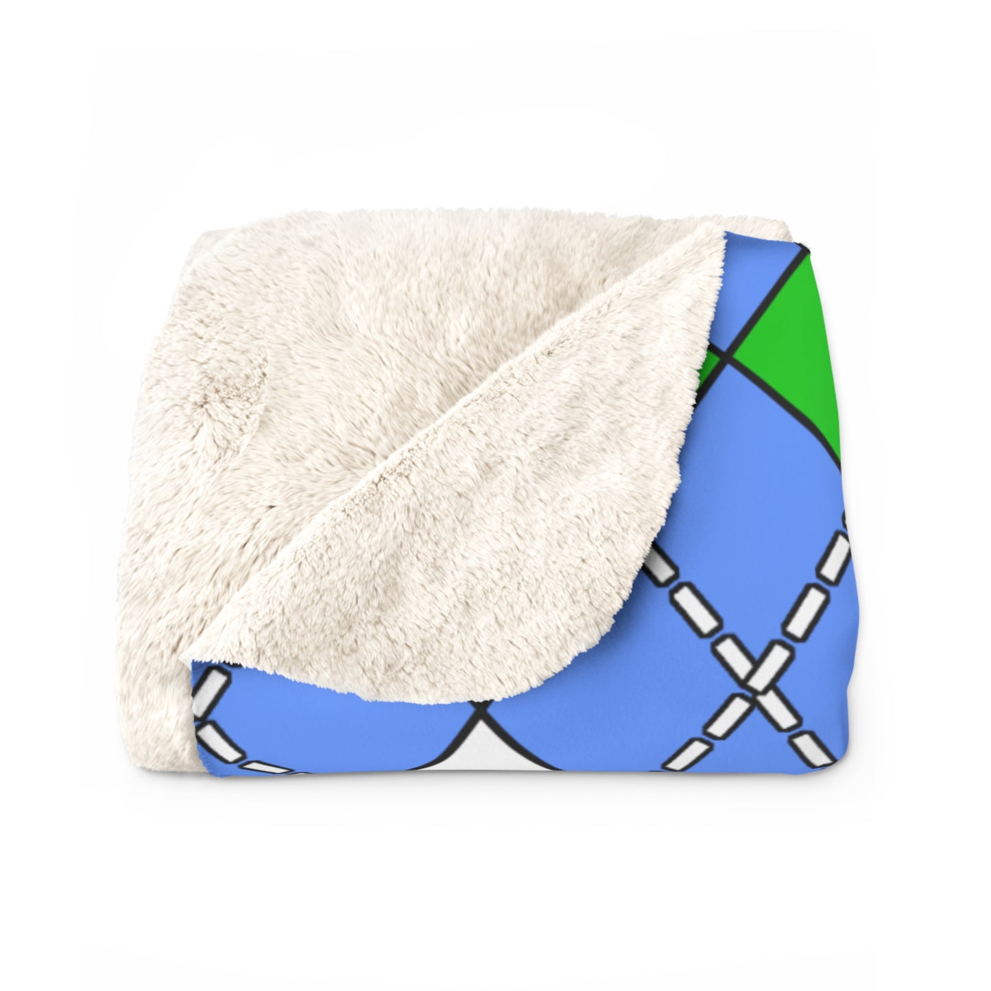 Djibouti Retro Argyle Blanket Throw
