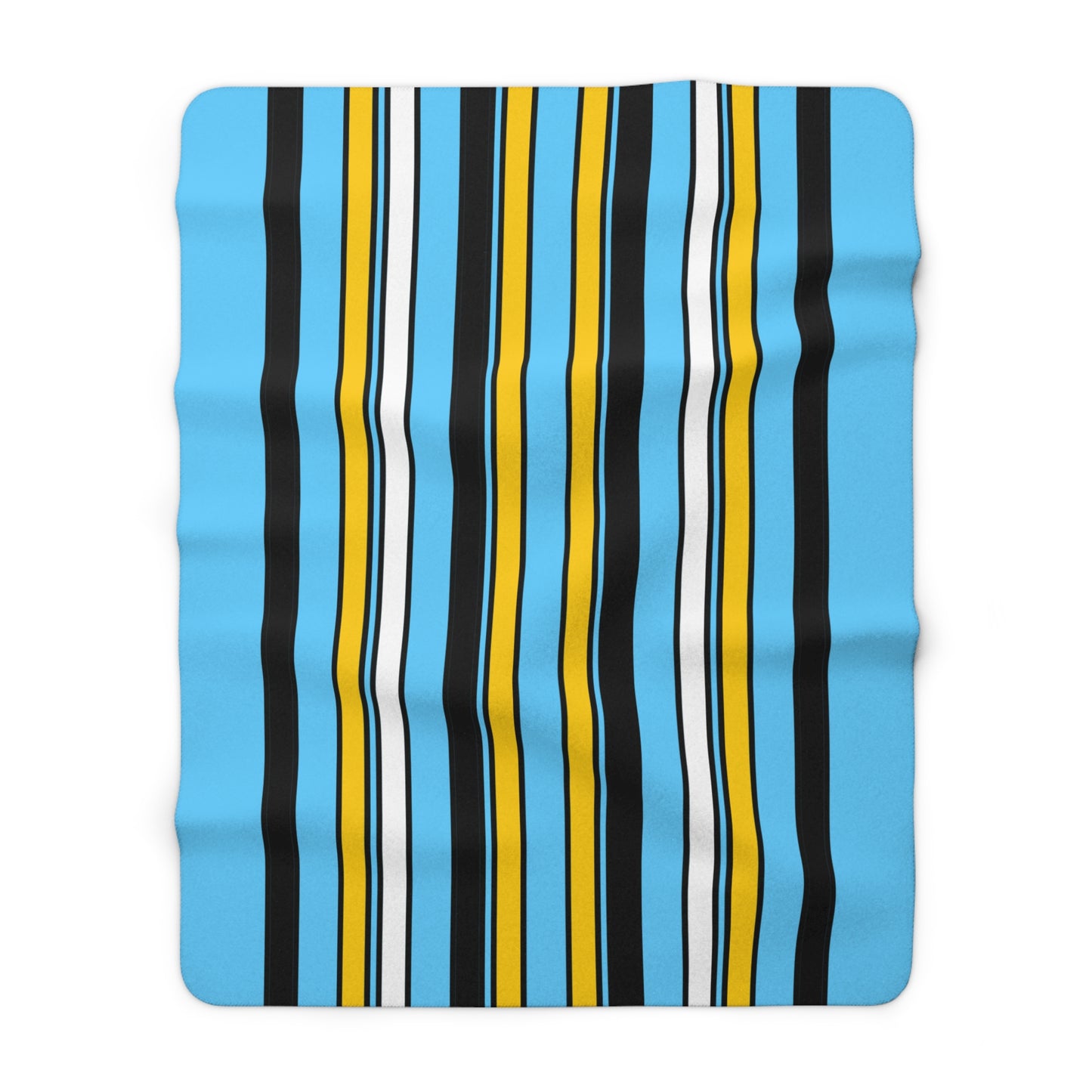 Saint Lucia Retro Stripes Blanket Throw