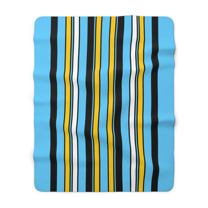 Saint Lucia Retro Stripes Blanket Throw
