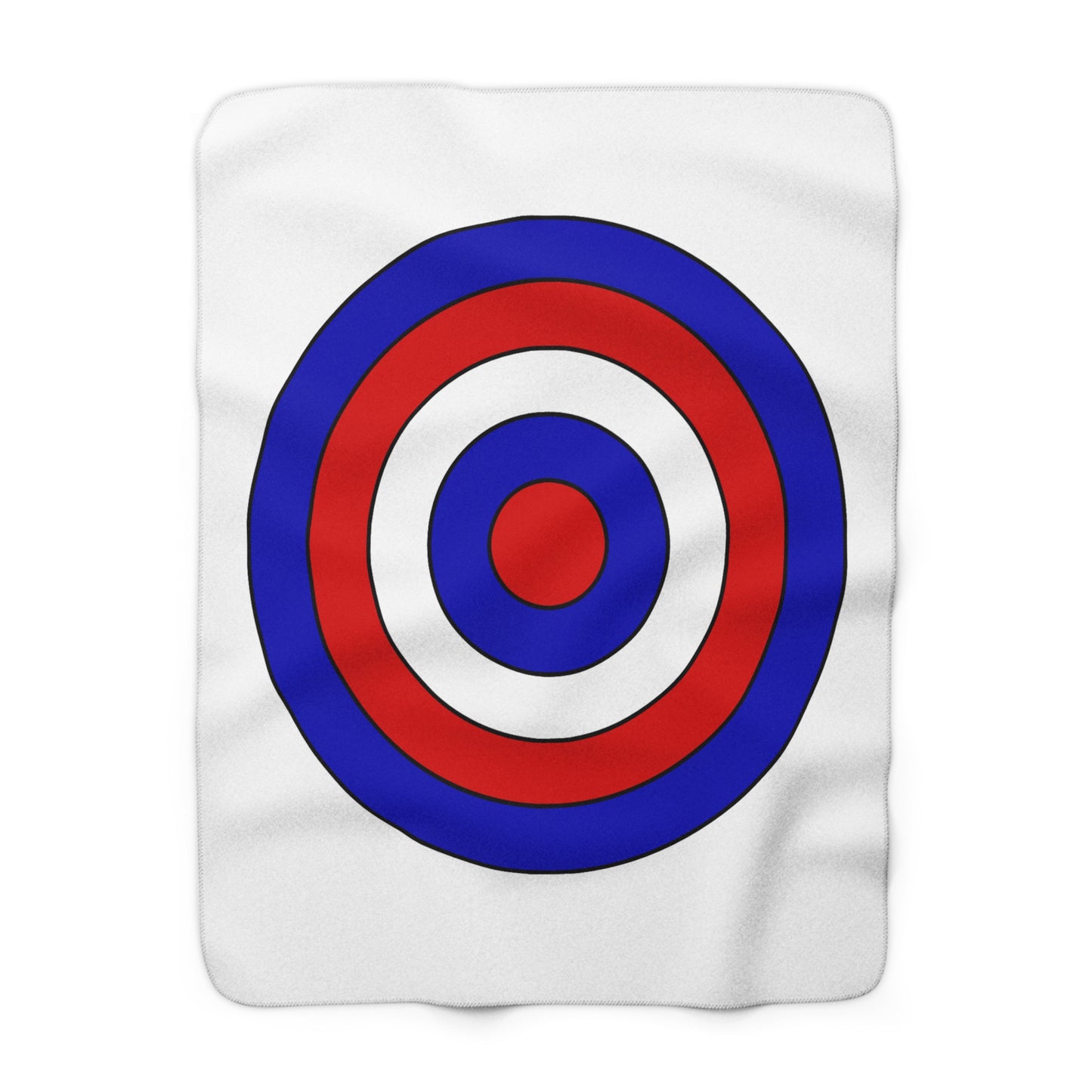 Costa Rica Retro Target Blanket Throw