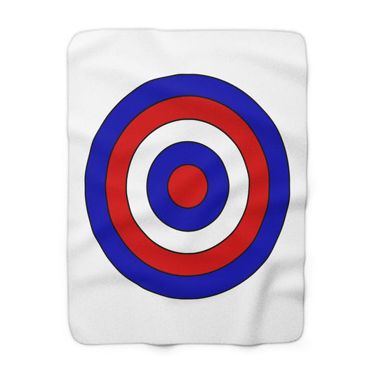 Costa Rica Retro Target Blanket Throw