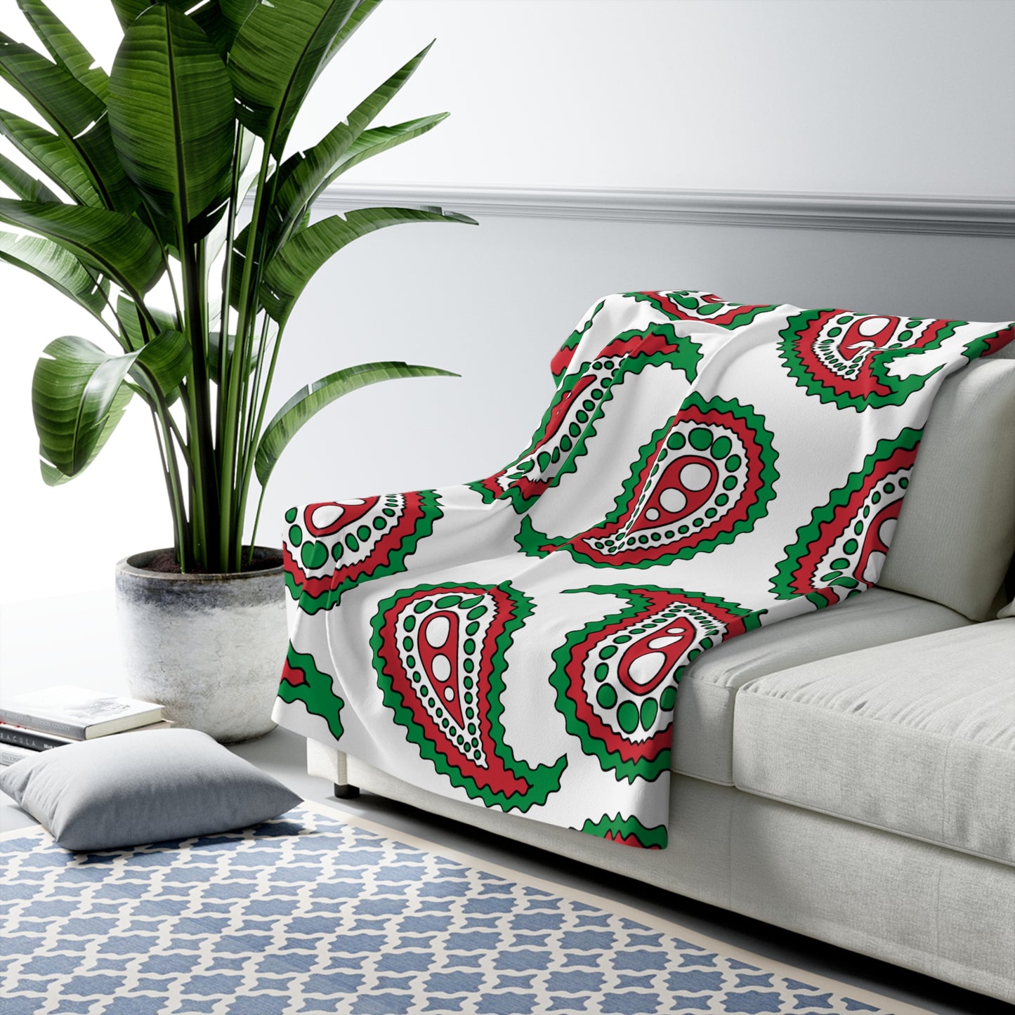 Italy Retro Paisley Blanket Throw