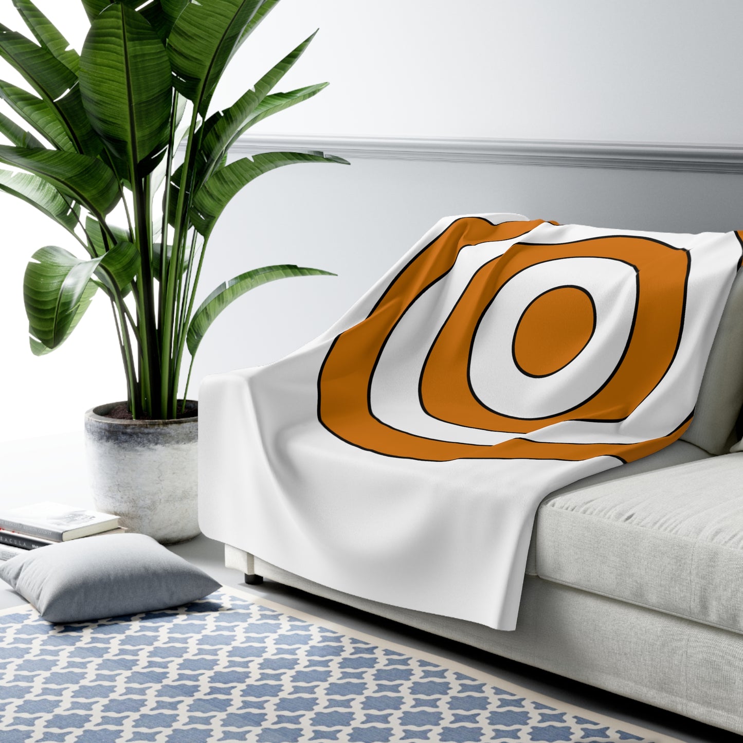 Cyprus Retro Target Blanket Throw