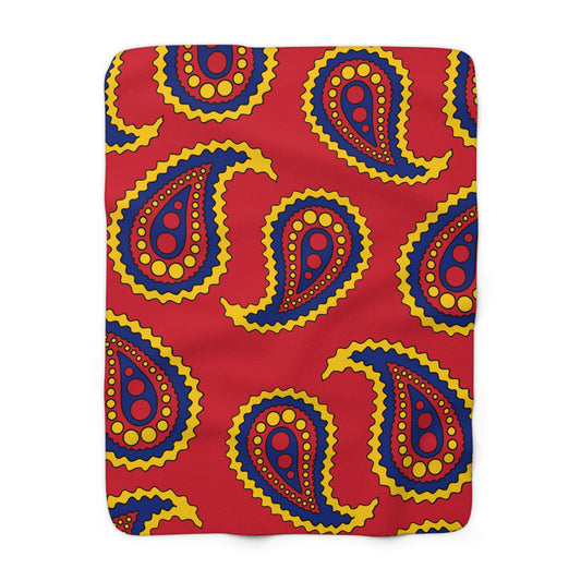 Venezuela Retro Paisley Blanket Throw