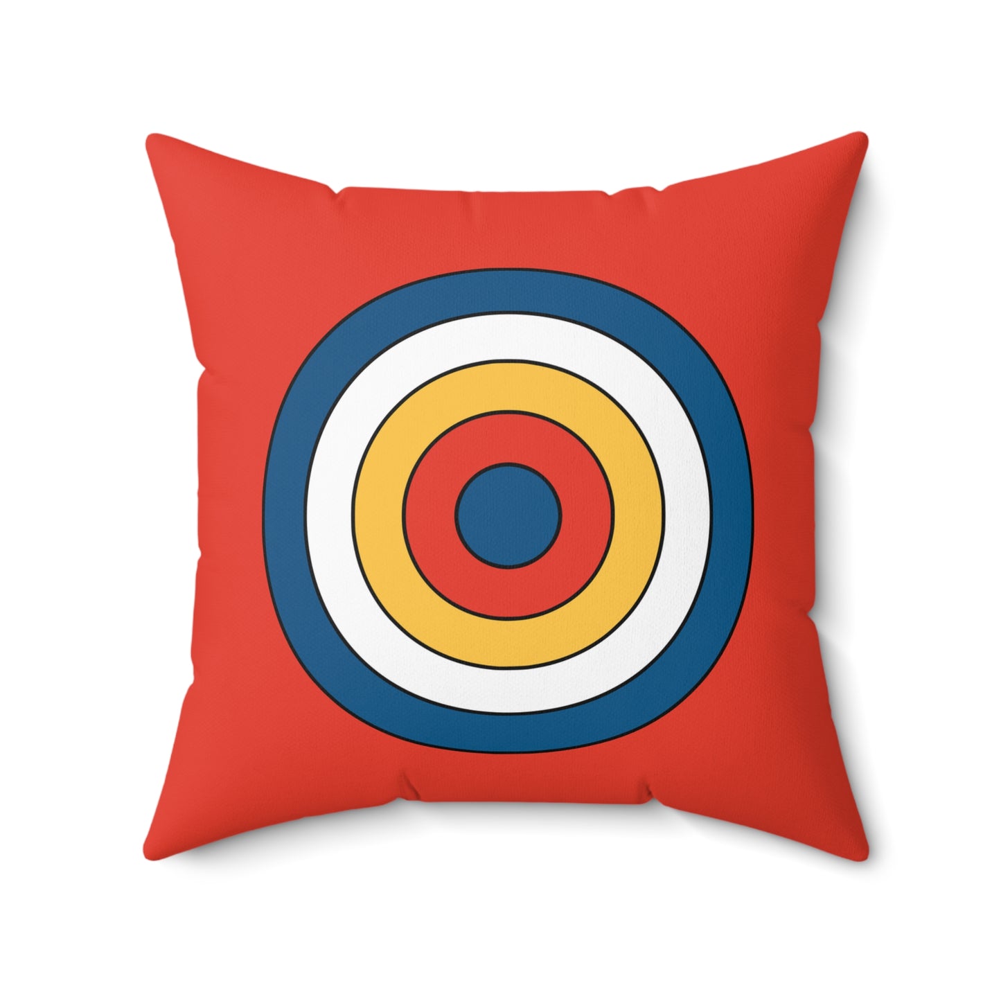 Kiribati Retro Target Cushion Pillow