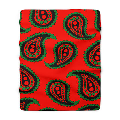 Malawi Retro Paisley Blanket Throw