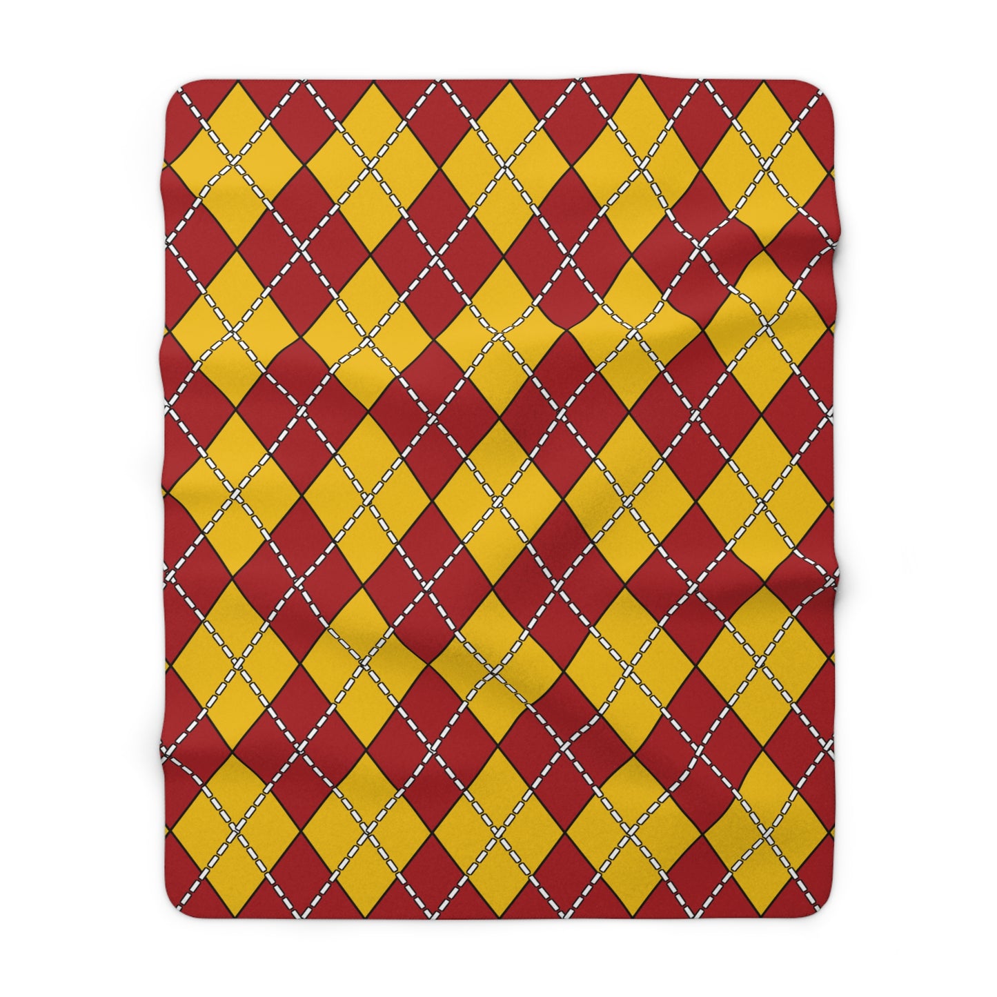 Spain Retro Argyle Blanket Throw