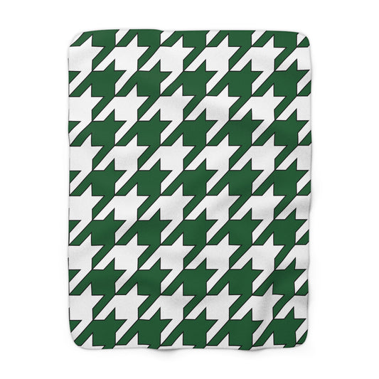 Saudi Arabia Retro Houndstooth Blanket Throw