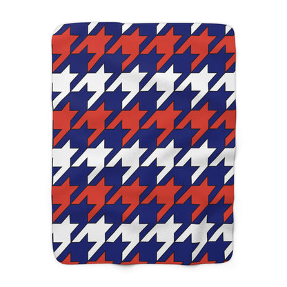 Cabo Verde Retro Houndstooth Blanket Throw