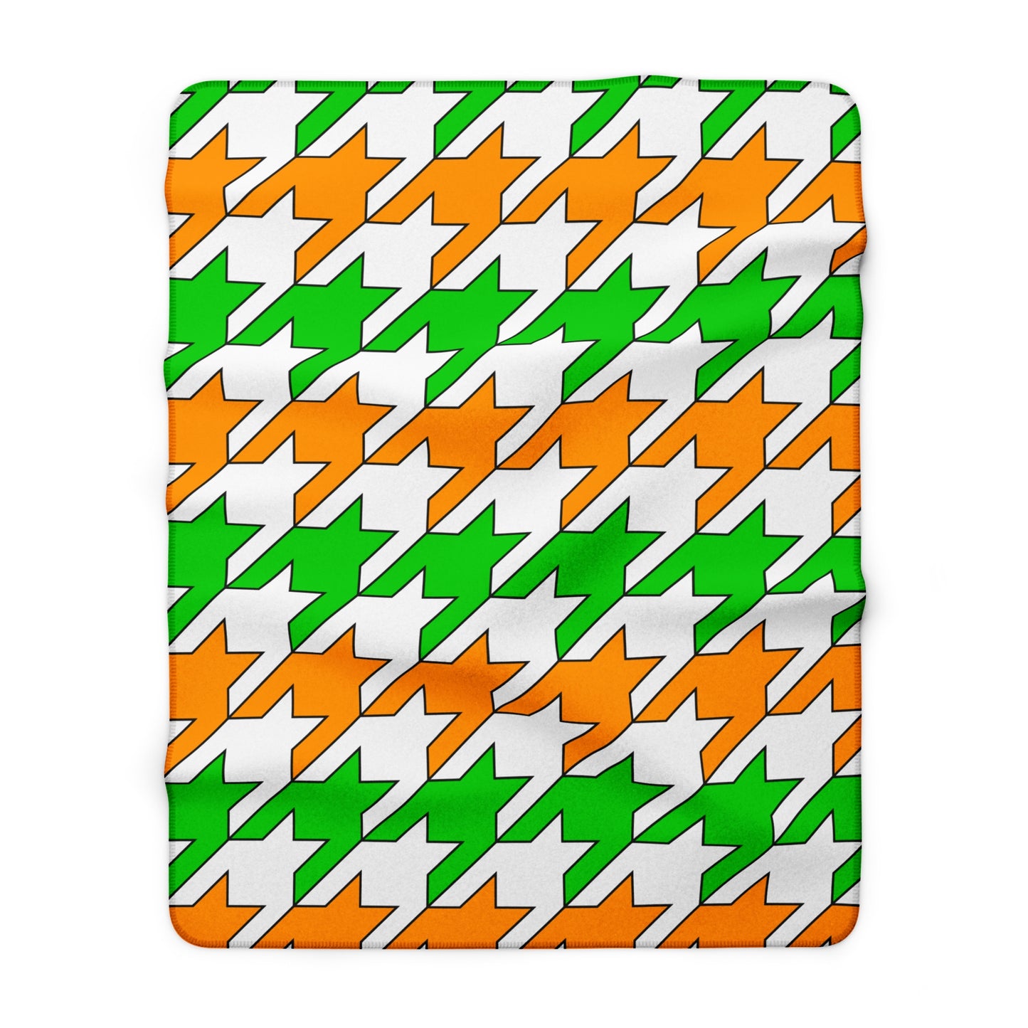 Cote Divoire Retro Houndstooth Blanket Throw