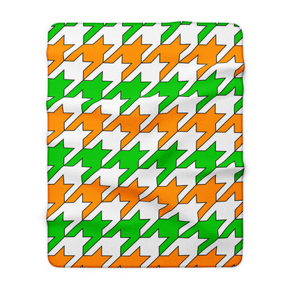 Cote Divoire Retro Houndstooth Blanket Throw