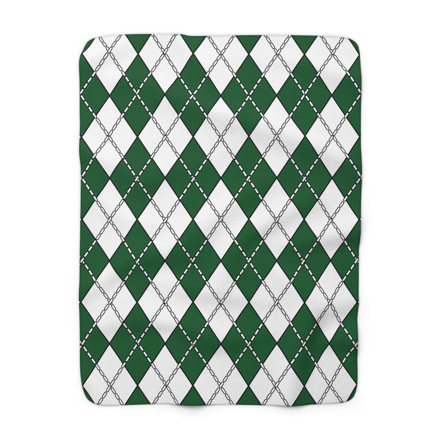 Saudi Arabia Retro Argyle Blanket Throw