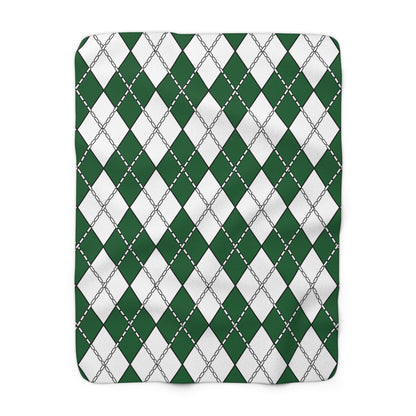 Saudi Arabia Retro Argyle Blanket Throw