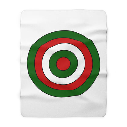 Tajikistan Retro Target Blanket Throw