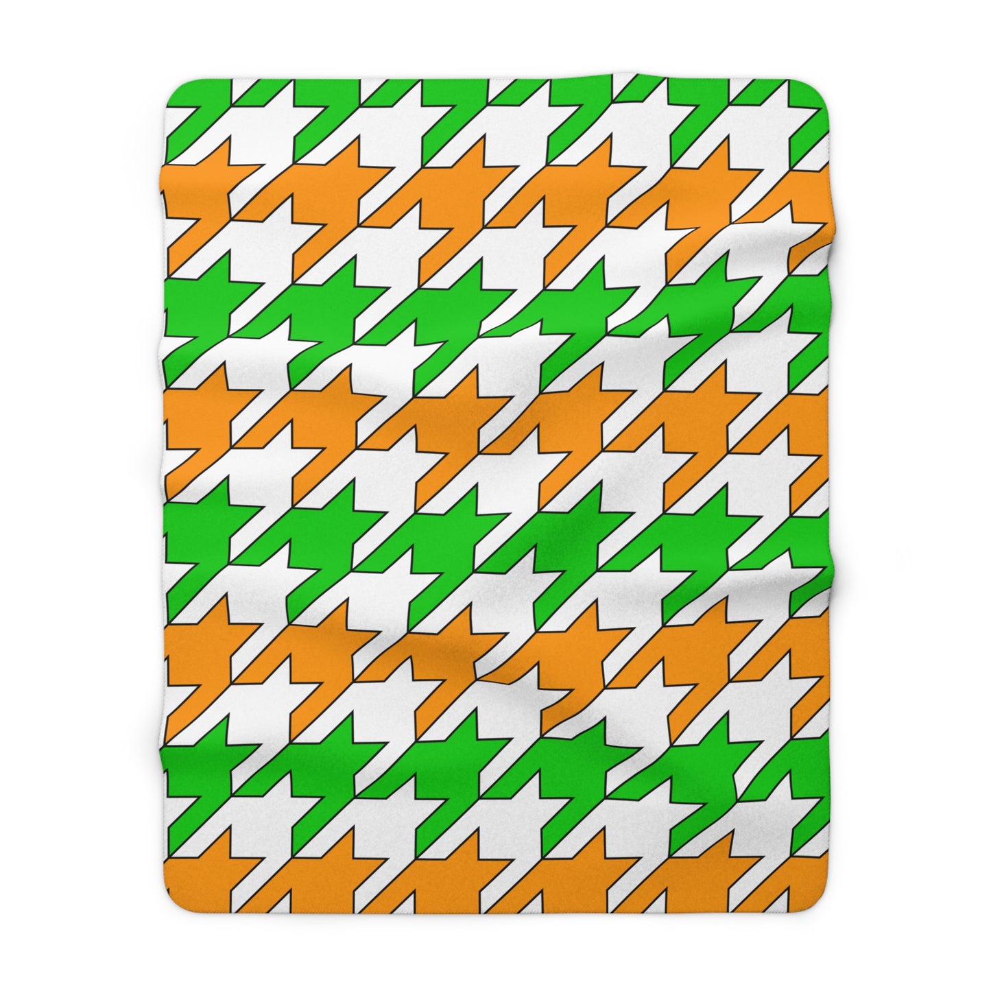 Cote Divoire Retro Houndstooth Blanket Throw