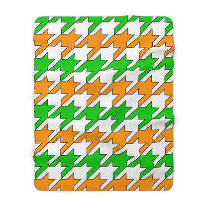 Cote Divoire Retro Houndstooth Blanket Throw