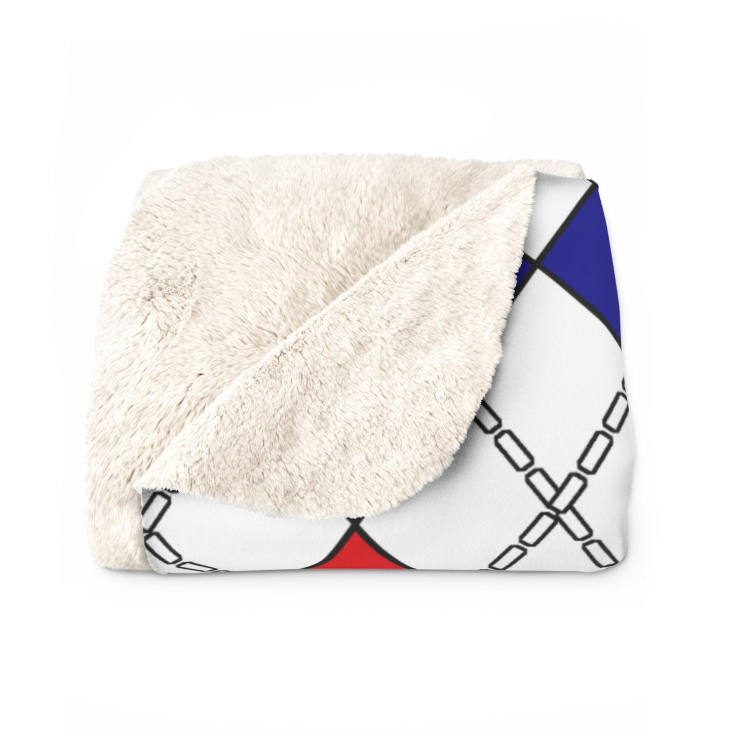 Mayotte Retro Argyle Blanket Throw