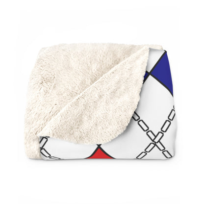 Guadeloupe Retro Argyle Blanket Throw