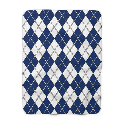 Finland Retro Argyle Blanket Throw