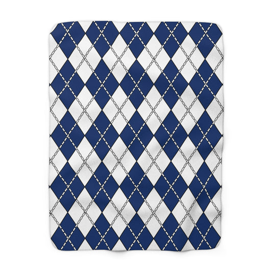 Finland Retro Argyle Blanket Throw