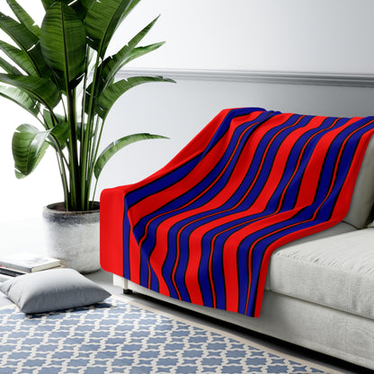 Taiwan Retro Stripes Blanket Throw