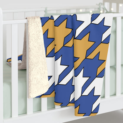 Marshall Islands Retro Houndstooth Blanket Throw