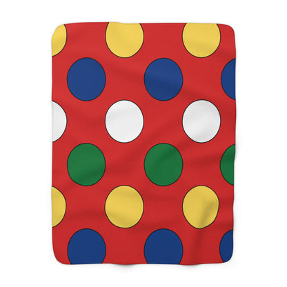 Seychelles Retro Polka Dots Blanket Throw