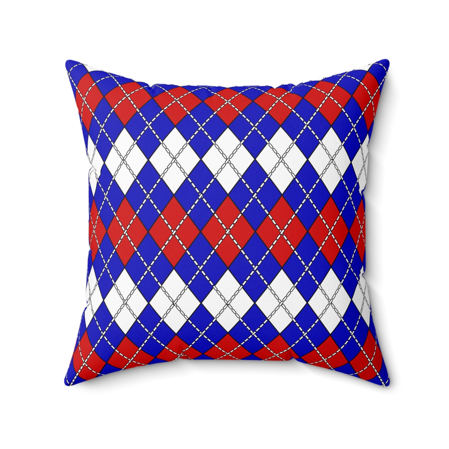 Slovenia Retro Argyle Cushion Pillow