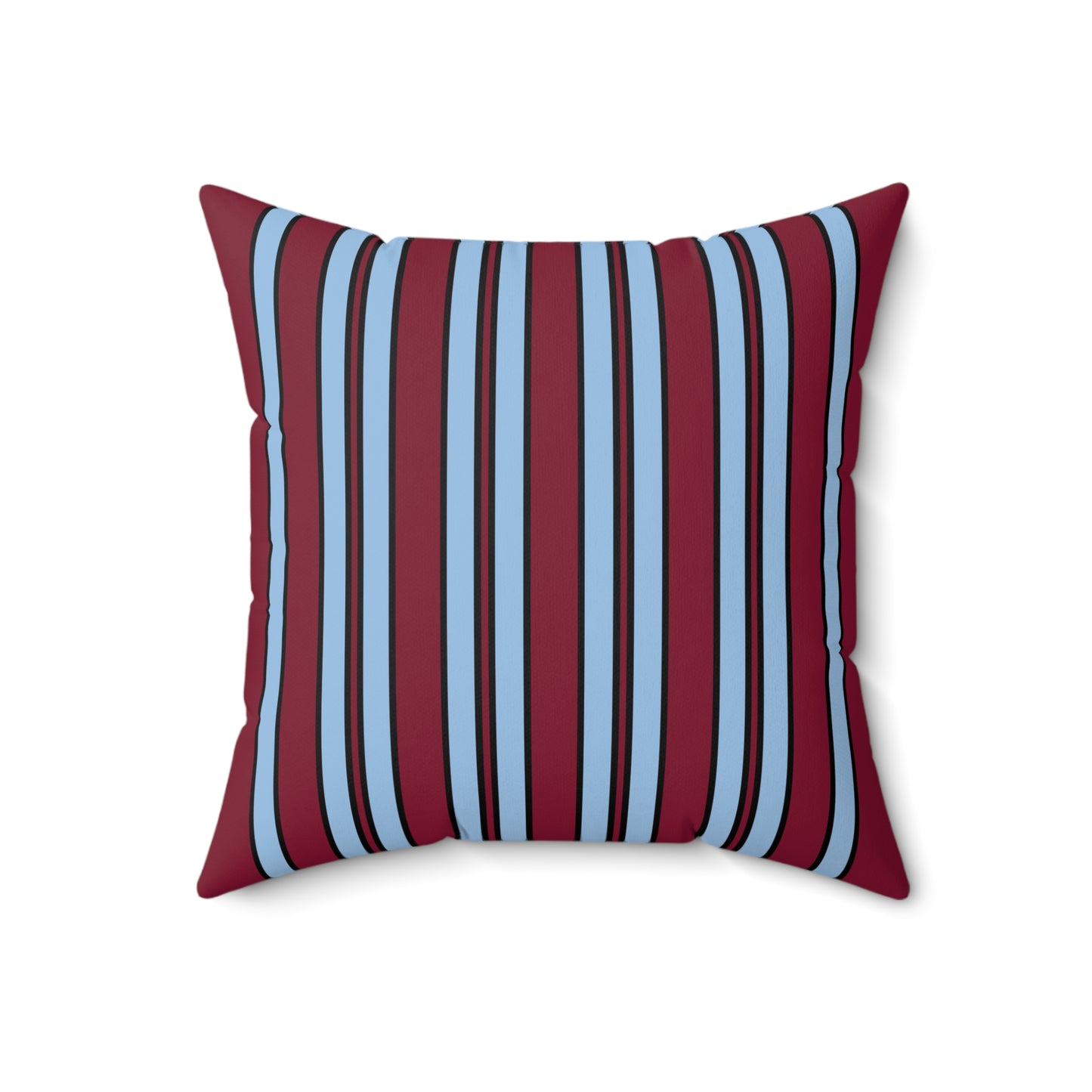 Claret, Blue Retro Stripe Cushion Pillow