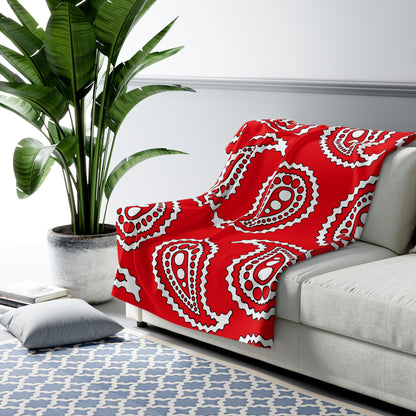 Tunisia Retro Paisley Blanket Throw