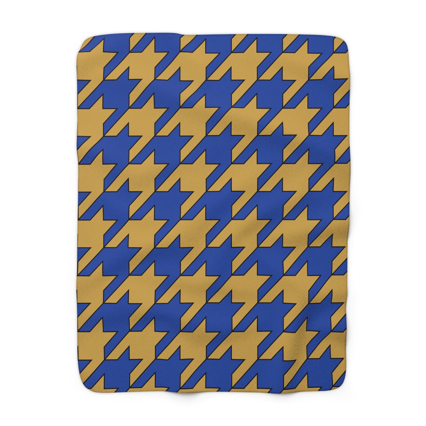 Kosovo Retro Houndstooth Blanket Throw