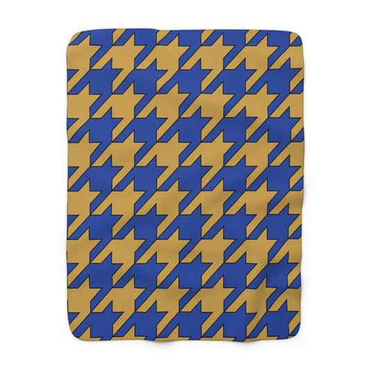 Kosovo Retro Houndstooth Blanket Throw