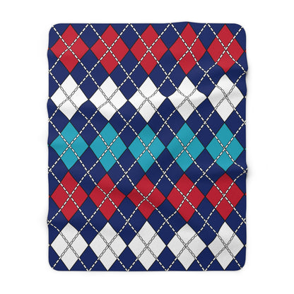 Montserrat Retro Argyle Blanket Throw