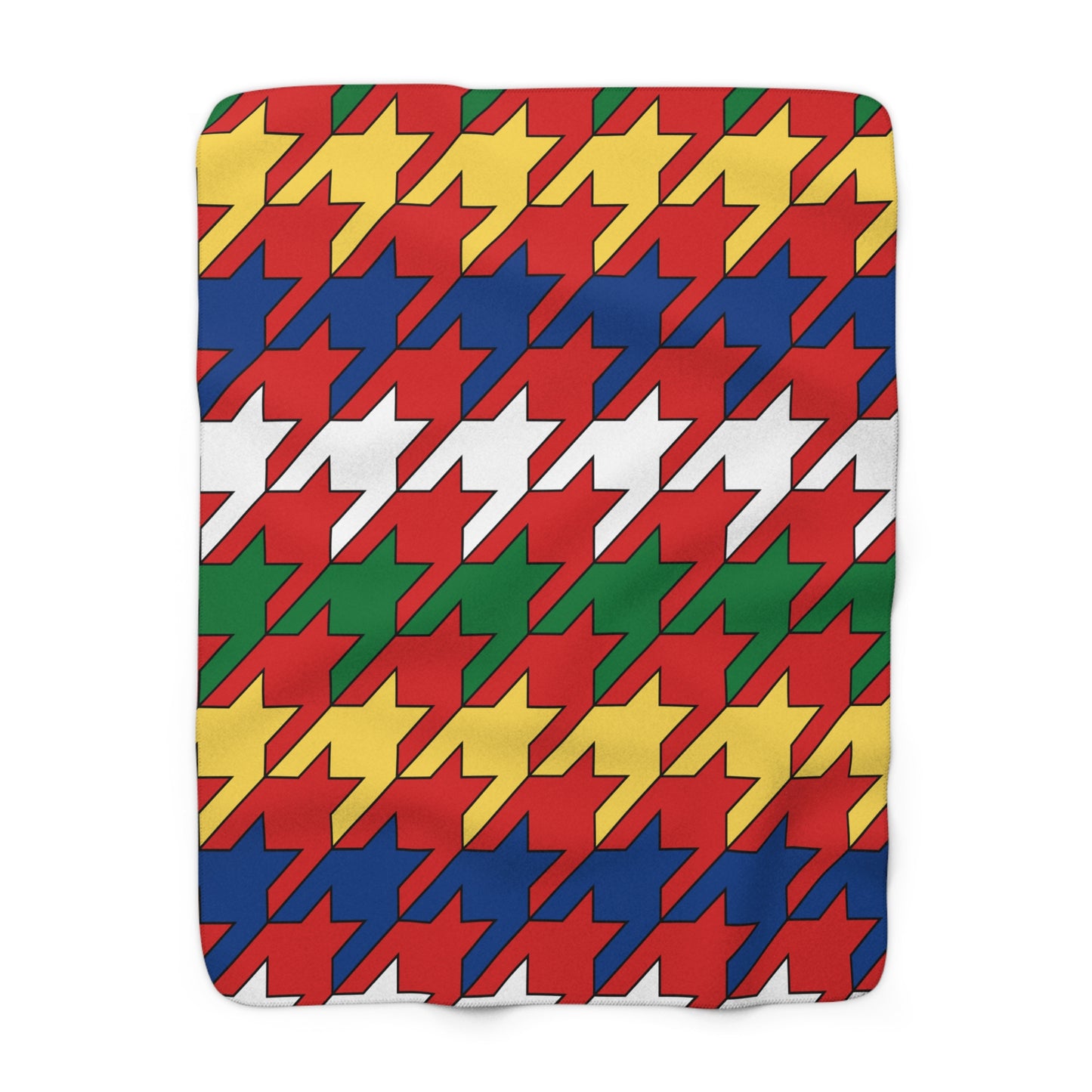 Seychelles Retro Houndstooth Blanket Throw